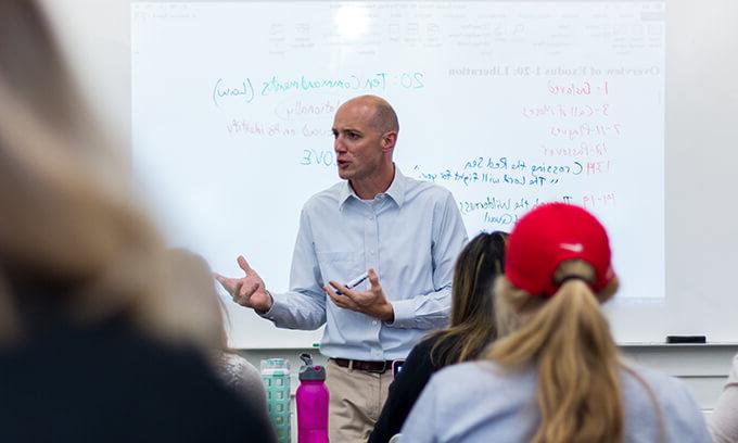 Dr. Voss Teaching Class